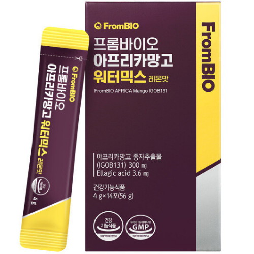 프롬바이오 아프리카망고 워터믹스 레몬맛 14포 (1개)