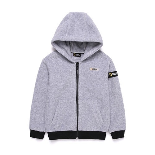 N204KFT980 키즈 플리스 풀집업 M GREY
