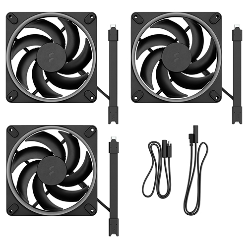 Fractal Design Momentum 14 RGB (3팩, 블랙)_이미지