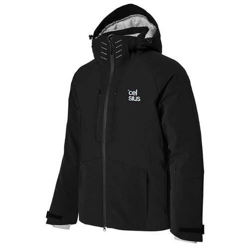 셀시우스 스키복 커스텀 스마트발열 자켓 보드복 블랙_이미지