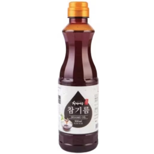 청아띠 국산 100% 통깨 참기름 500ml (1개)