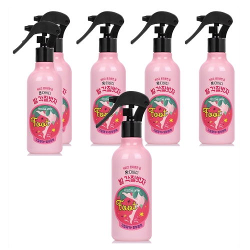 LG생활건강 온더바디 코튼풋 발각질벗자 풋필링스프레이 240ml (6개)