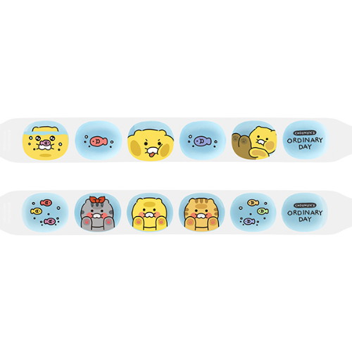 카카오프렌즈 아이스 와이드 쿨링 넥밴드_어항 (6개)_이미지