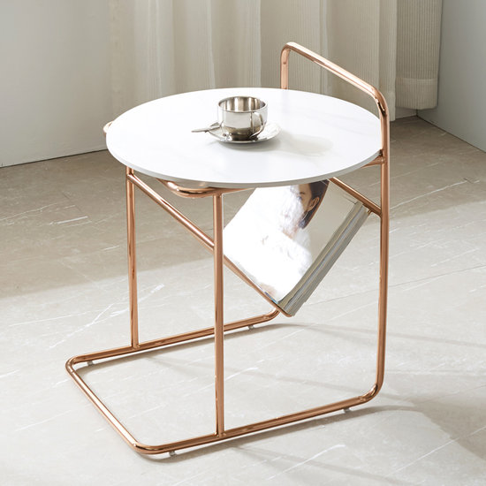 스코나 테오나 포세린 세라믹 스텐스틸 거실 사이드 테이블