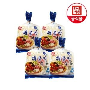 한성기업 해물맛 우동 2인분 423g (4개)