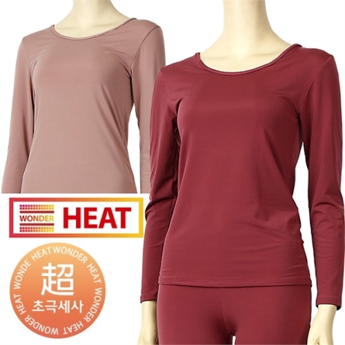 초극세사 여성발열내복 히트텍 기모 상의 4943A P068074963