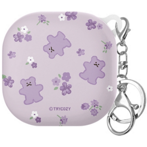 갤럭시 버즈2 프로 플라워 구미베어 하드 케이스