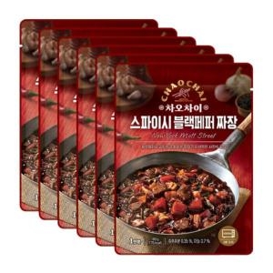 샘표식품 샘표 차오차이 스파이시 블랙페퍼짜장 180g (6개)