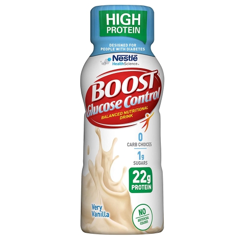 Boost Glucose Control Drink 부스트 글루코스 컨트롤 드링크 베리 바닐라 237mL 8oz  16개입