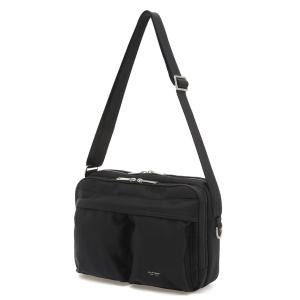 블랙 투포켓 나일론 크로스백 JUBA5E500BK_s