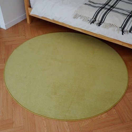 원진산업 인룸 플레인소프트 원형 러그 (100cm)