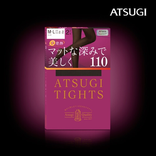 ATSUGI 아츠기 벚꽃 보습, 무광택 발열 2족세트 110D  FP11112P_이미지