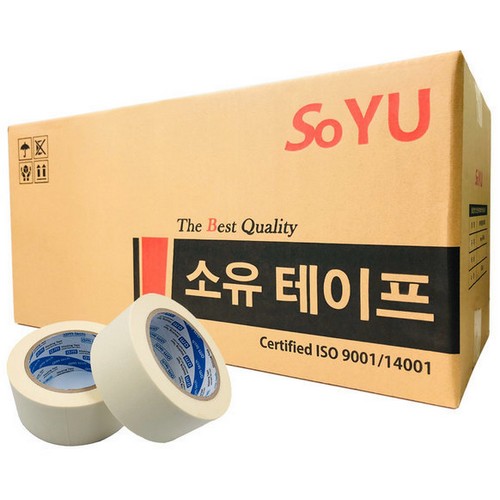 소유티앤이 종이 마스킹 테이프 25mm (40m, 56개)_이미지