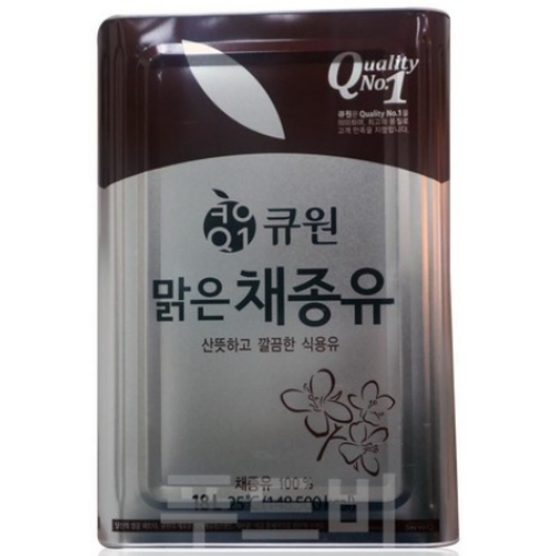 큐원 맑은 채종유 18L (1개)_이미지