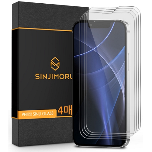 신지모루 아이폰13 프로 맥스 신지글래스 2.5D 강화유리 보호필름 (액정 2매)