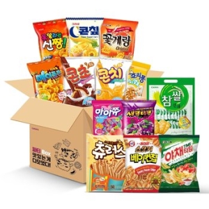 크라운제과 크라운 봉지과자 까까파티 세트_이미지