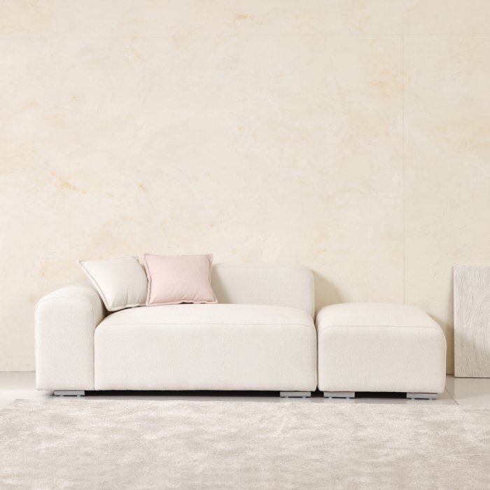 폴로까사 브리에 부클레 패브릭 소파 2인용