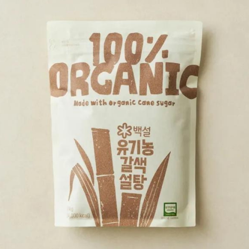 백설 유기농 갈색설탕 1kg이미지입니다. 누르면 해당 게시물로 새창이동합니다.