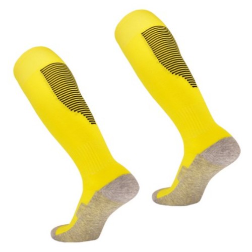 SNF 컬러플 두꺼운 축구양말 (2개) (옐로우)