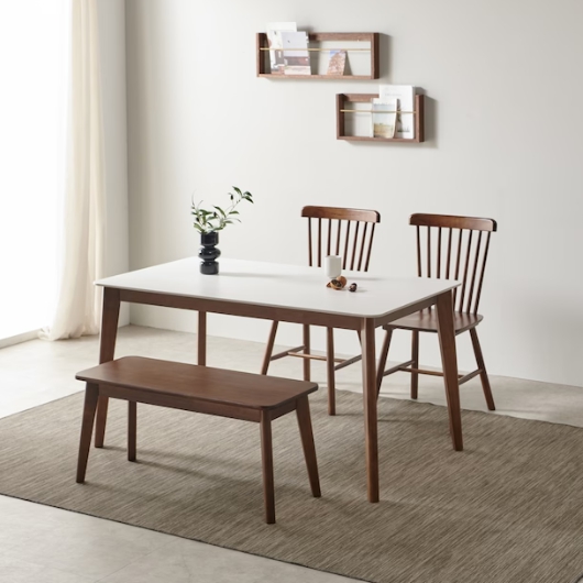 지앤퍼니 에스핀 세라믹 월넛 식탁 1400