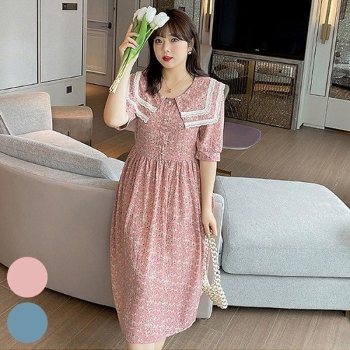  시드마켓 가드니레이스반팔원피스 402J955S 빅사이즈 여성의류