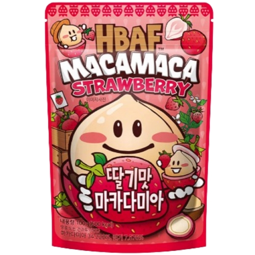 HBAF 딸기맛 마카다미아 100g (1개)_이미지