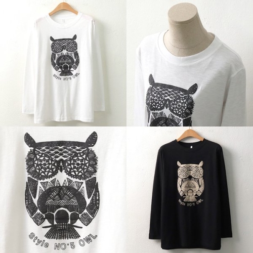 위쉬몰 MN 에스닉부엉이긴팔티 6842H401 빅사이즈