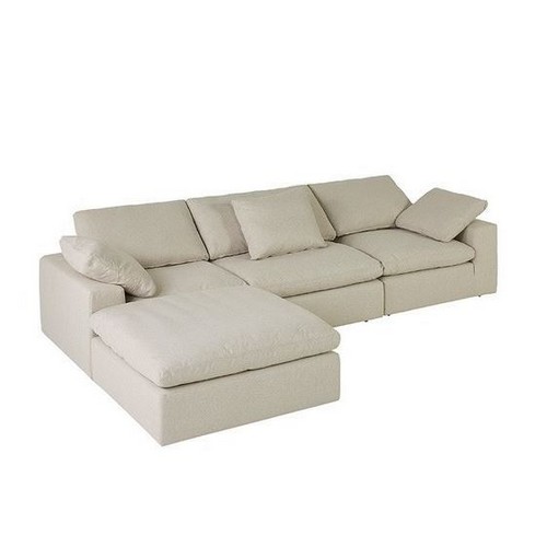 까사미아 캄포구스30 클래식 패브릭 소파 4인용 (스툴포함)_이미지