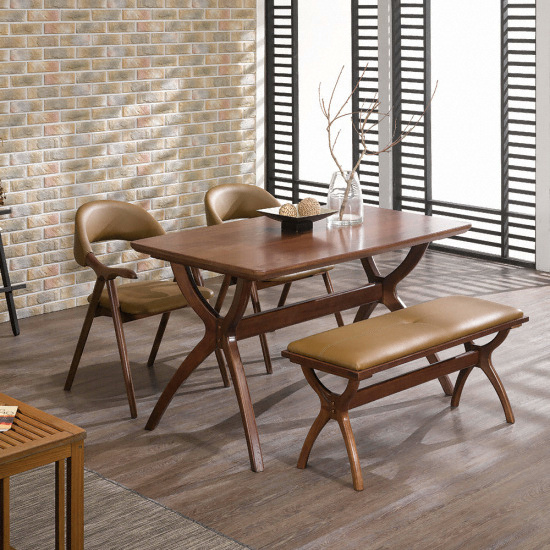 로드퍼니처 나르샤 원목 식탁 1300 (의자2개+벤치1개)