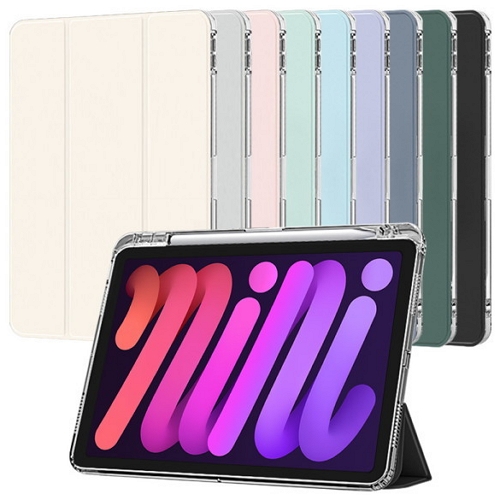 태블리스 iPad mini A17 Pro 7세대 애플펜슬 수납 클리어 커버 케이스_이미지