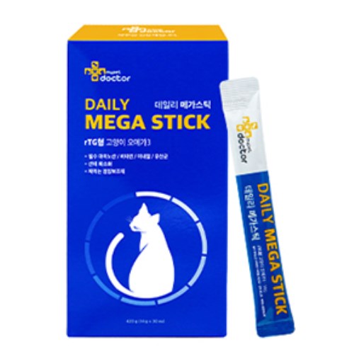  마이펫닥터 데일리 메가스틱 고양이 맞춤 rTG 오메가3 420g (14g x 30p) [2개]