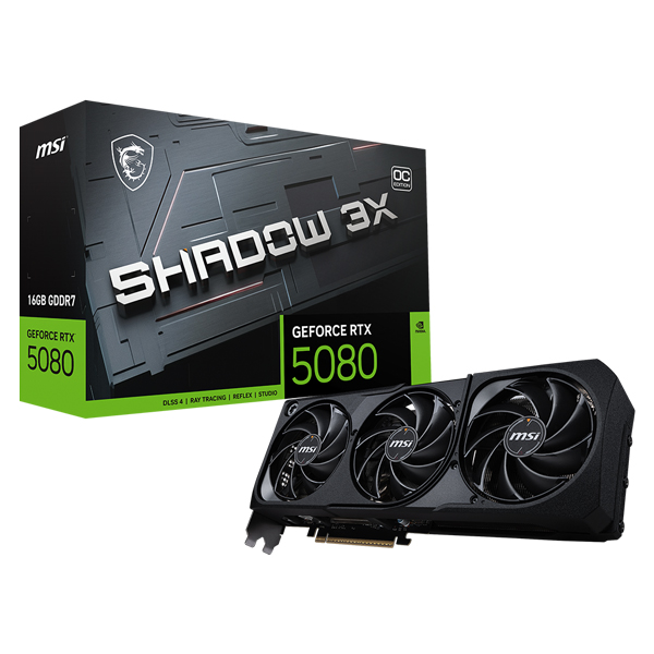 MSI 지포스 RTX 5080 쉐도우 3X OC D7 16GB이미지입니다. 누르면 해당 게시물로 새창이동합니다.