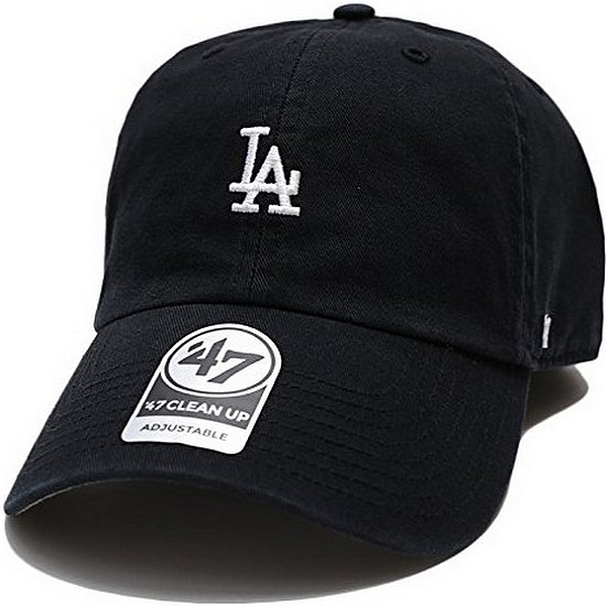 47브랜드 스몰로고 LA 다저스 클린업 B-BSRNR12GWS (BK, 블랙)