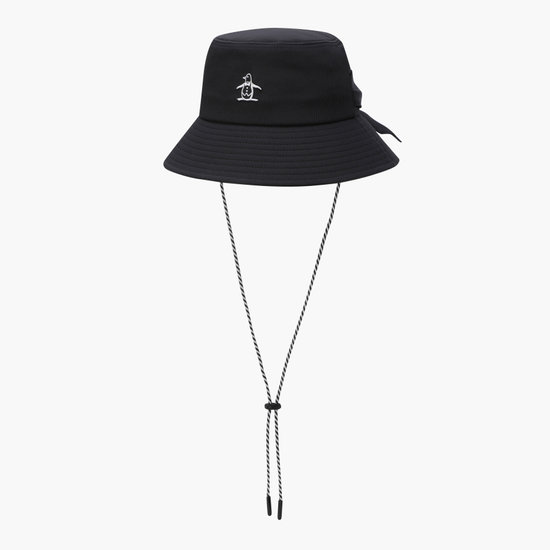 먼싱웨어 에센셜 리본 버킷햇 블랙 MR122LCP11