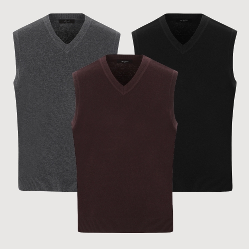 웰메이드 인디안중년 남성 조끼 니트 베스트 KIEBV3F8101