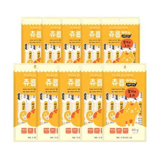 펫원 츄릅 짜먹는 참치와 오리 60g (15g x 4p) (100개)_이미지