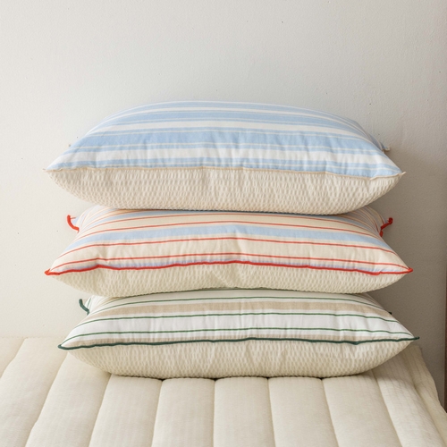 얼터 스트라이프 순면 시어서커 베개커버