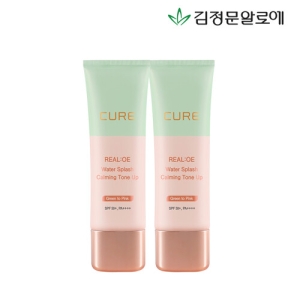 김정문알로에 큐어 리알로에 워터 스플래쉬 카밍 톤 업 40g (2개)
