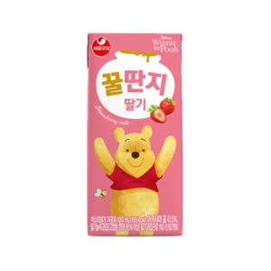 서울우유 딸기 꿀딴지 180ml (24개)_이미지