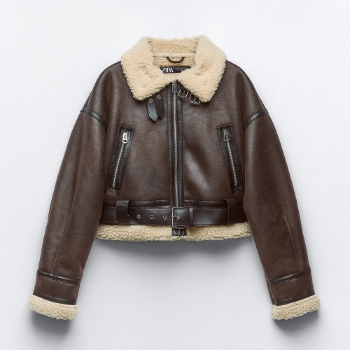 자라 레더 더블 페이스드 크롭 무스탕 점퍼 Z1116이미지입니다. 누르면 해당 게시물로 새창이동합니다.