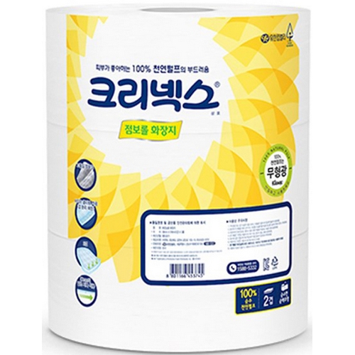 크리넥스 ㅤ점보롤 화장지 프리미엄 200m *18롤_이미지