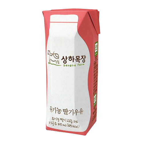 매일유업 상하목장 유기농 딸기우유 125ml (멸균) (3개)_이미지