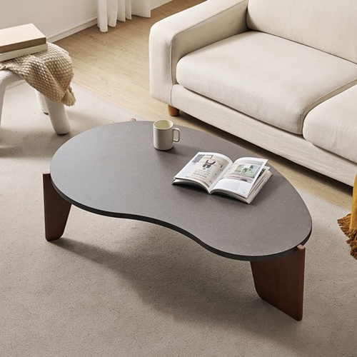 BIF보루네오 마르체 바젤 E0 원목 비정형 거실 소파 테이블 1200