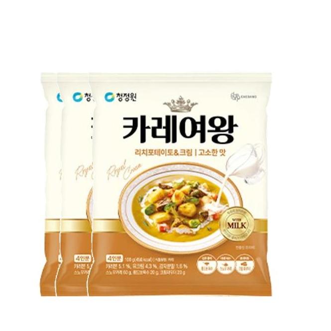 대상 청정원 카레여왕 리치포테이토&크림 100g[1개]