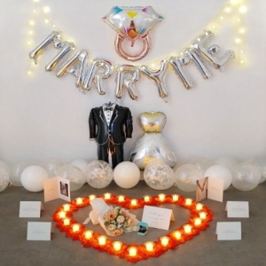 러브헌터 결혼 프로포즈 용품 세트 전기초 SET04-A 1세트_이미지