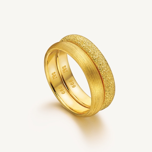 수앤진골드 베이직 샤인 쌍가락지 11.25g (1개)_이미지