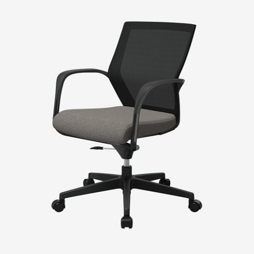 아이블 블랙 학생 공부 의자 높이조절형