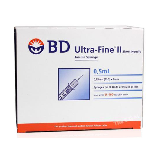 벡톤디킨슨 BD 울트라 파인2 인슐린주사기 31G 8mm 0.5ml (200개)_이미지