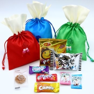 예절수업 명절 학교 행사 간식 답례품 복주머니 과자 꾸러미 1101820