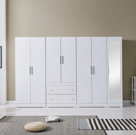 파로마 소나 거울 이단봉+투서랍+이불장+400옷장세트 2800_이미지